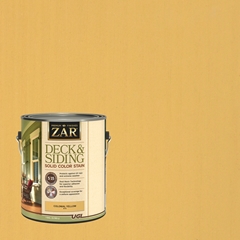 ZAR Solid Color Deck & Siding Exterior Stain 3,78 л Colonial Yellow 