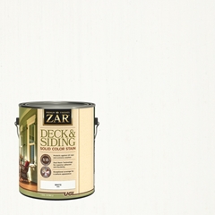 ZAR Solid Color Deck & Siding Exterior Stain 3,78 л White