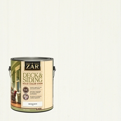ZAR Solid Color Deck & Siding Exterior Stain 3,78 л Winter White