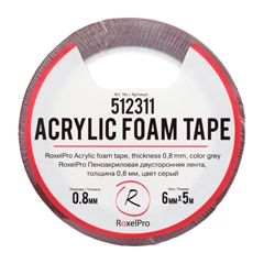RoxelPro Acrylic Foam Tape 6 мм Серая 512311