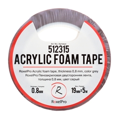 RoxelPro Acrylic Foam Tape 19 мм Серая 512315