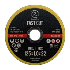 RoxelPro Cutting Wheel ROXTOP Fast Cut 125x1.0x22 105543