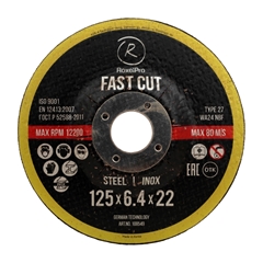 RoxelPro Grinding Wheel ROXTOP Fast Cut 125x6.4x22 108549